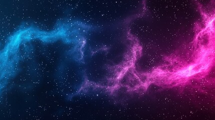 Stunning Cosmic Nebula in Vibrant Colors of Space and Stars