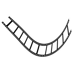 film strip illustration. film strip vector. realistic film or movie reels strips vector image