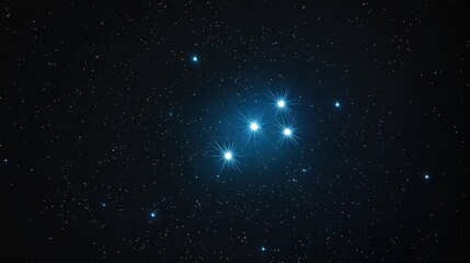 Obraz premium Celestial Wonders: A Stunning View of Distant Stars in Night Sky