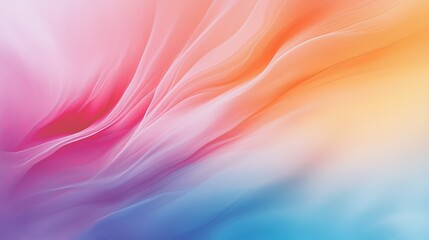 Obraz premium Soft Pastel Waves in Gentle Gradient Colors for Abstract Backgrounds