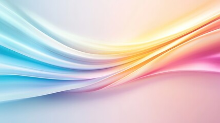 Obraz premium Soft Gradient Waves in Pastel Colors Creating a Serene Atmosphere