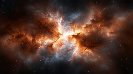 Spectacular Cosmic Nebula Displaying Vibrant Colors and Stellar Birthplaces