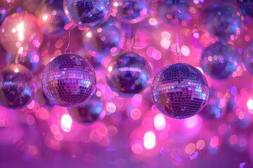 Purple and Pink cluster of Mirrorballs