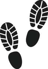 Bootprint Silhouette Vector Illustration
