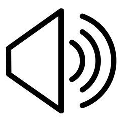 Sound speaker vector icon 