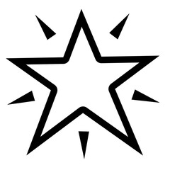 Vector icon of star
