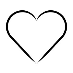 Love line icon vector