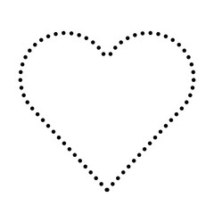 Love dot lines vector