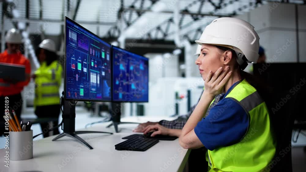 Poster Scada Desktop Software On Computer