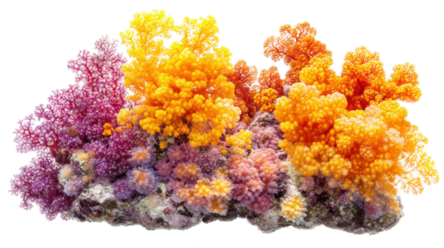 coral reef isolated on transparent background