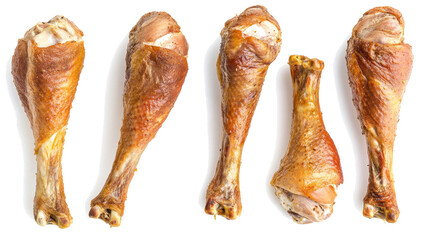 Roasted Turkey Drumsticks From Various Angles Generative AI