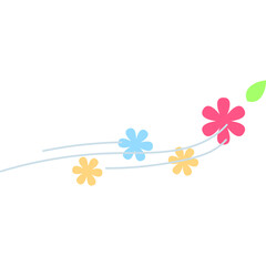 Wind Blowing Spring Flower