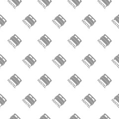 Hostel icon pattern seamless isolated on white background