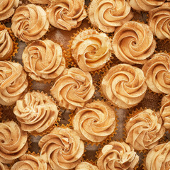 Fototapeta premium A pile of cupcake the_texture