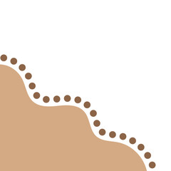 Blob Corner with Dotted Line