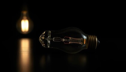 A non-lit electric lamp lies on the table