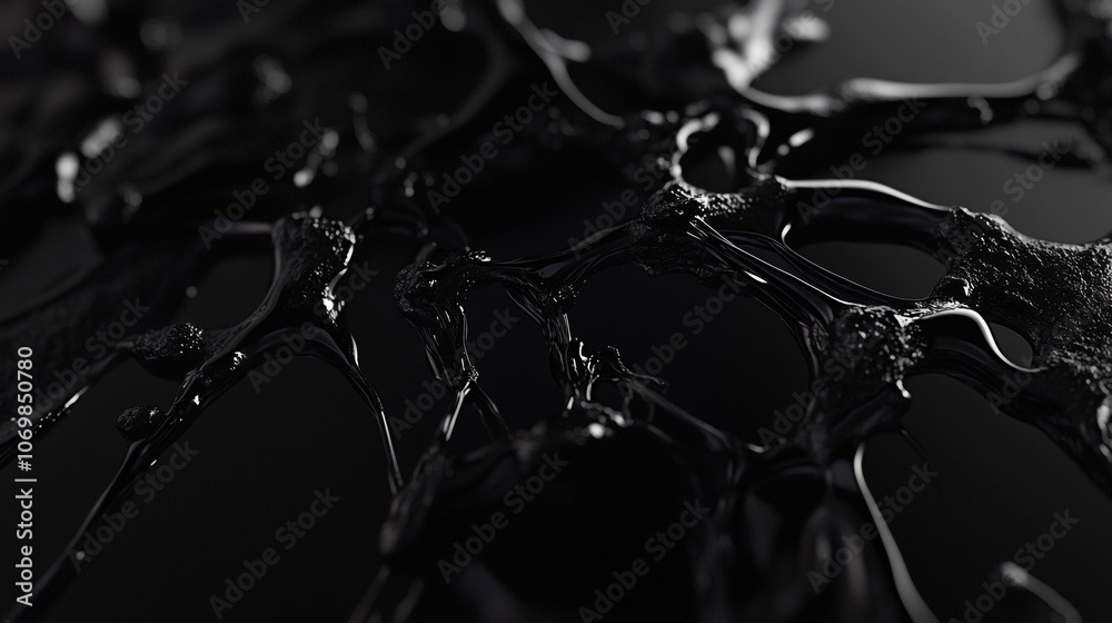 Aufkleber abstract black textures with intricate patterns displayed on a dark background