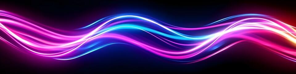 Obraz premium A colorful wave with purple, blue and red colors