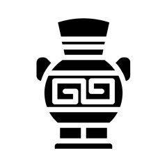 Ancient western urns Solid Icon