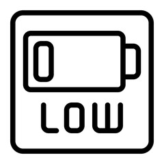 Battery Status Line Icon