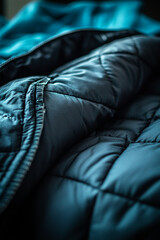 Obraz premium A plush weighted blanket drapes softly over a cozy bed, providing warmth and comfort, perfect for enhancing relaxation and restful sleep