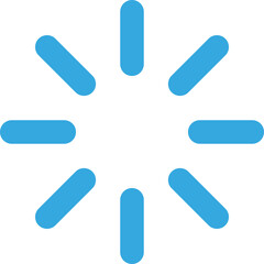Simple Blue Loading Spinner Graphic on a White Background, Often Used in Web Design to Indicate Processing or Waiting Status