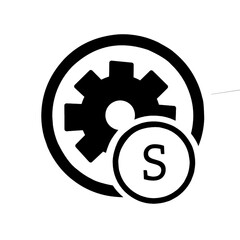 icon on metal internet button