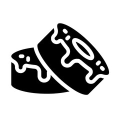 Double Doughnuts Solid Icon