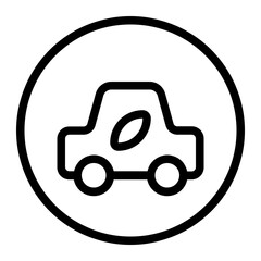 Eco-Drive Line Icon