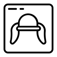 Lumberjack Hat Line Icon