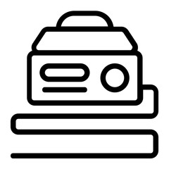MIG Welding Machine Line Icon