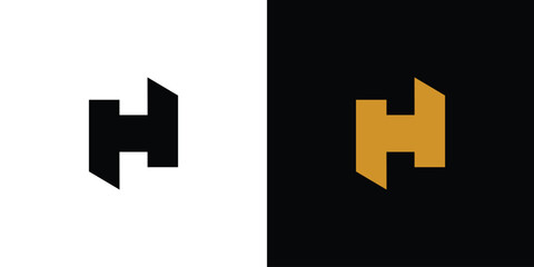 Unique and Bold  initial H  logo design