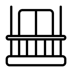 Minimalist Balcony Line Icon