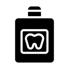 Mouthwash Pouring Solid Icon