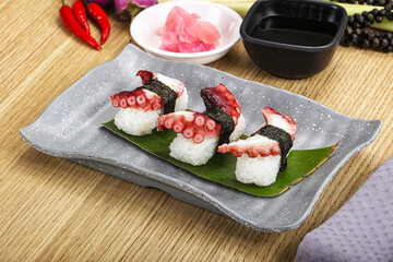Japanese cuisine - sushi with octopus