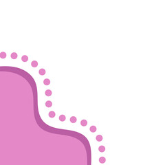 Blob Corner With Dotted Line