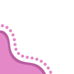 Blob Corner With Dotted Line