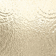 Light matte golden surface. Plastic rippled glass. Vector illustration	