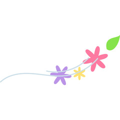 Wind Blowing Spring Flower