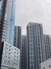Obraz premium Modern residential district in Seoul
