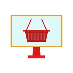 shopping online icon symbol color