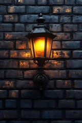 Brick Wall Texture, Nighttime Lighting