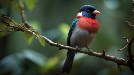 Fototapeta premium Vibrant Bird in Natural Habitat