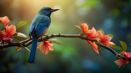 Obraz premium Vibrant Bird in Natural Habitat
