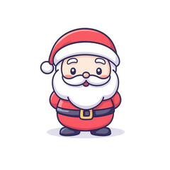 Obraz premium Celebrate the joy of christmas with a cheerful santa claus character for your holiday designs, transparent background