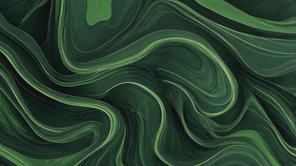 Abstract organic Green lines illustration wallpaper background