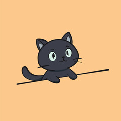 A CUTE CAT IN THE MORNING