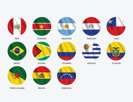 flags of countries as badges