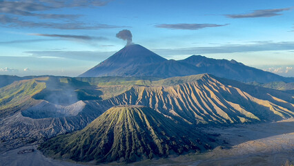 Mount Bromo volcano during sunrise, Indonesia