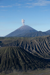 Fototapeta premium Mount Bromo volcano during sunrise, Indonesia